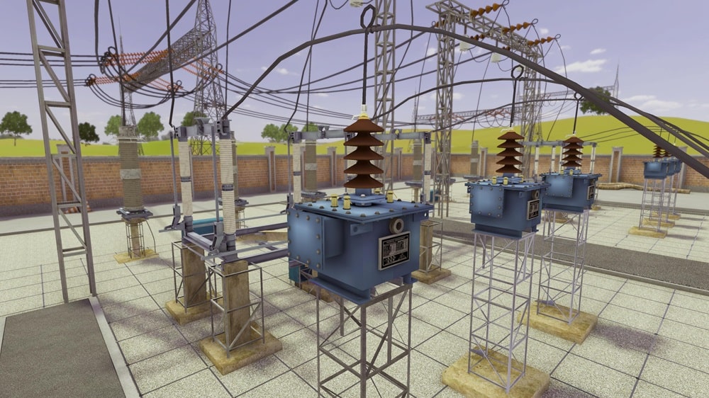 Teaching Electrical Substations in VR